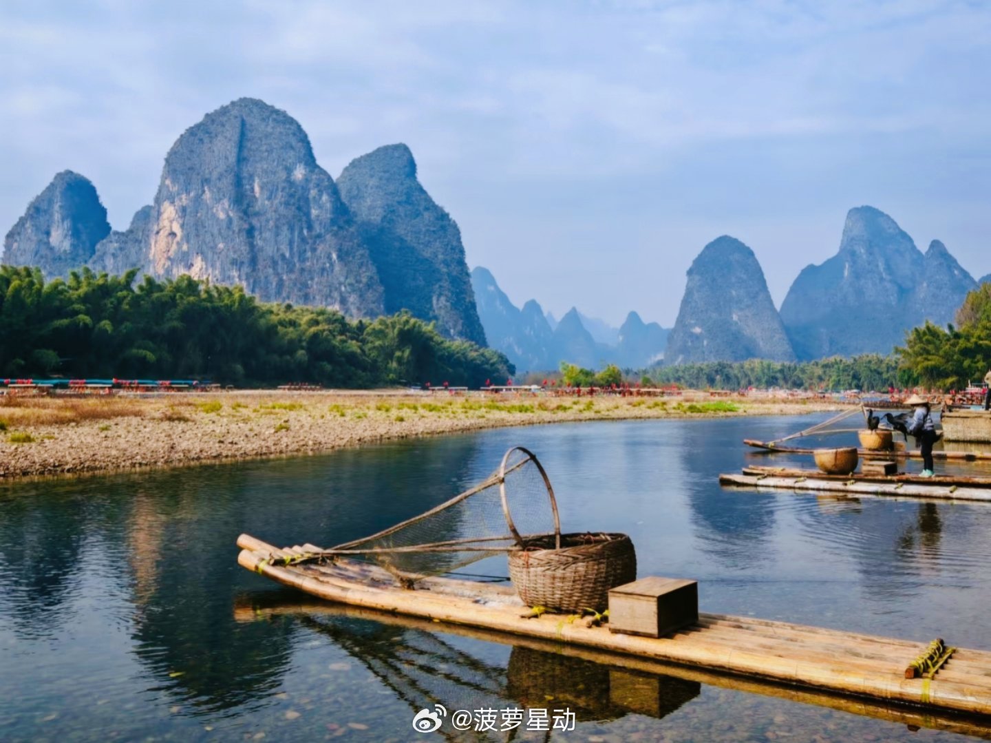 生活手记在漓江，我找到了让时间慢下来的方法。⛰️你以为的桂林山水是“甲天下”的