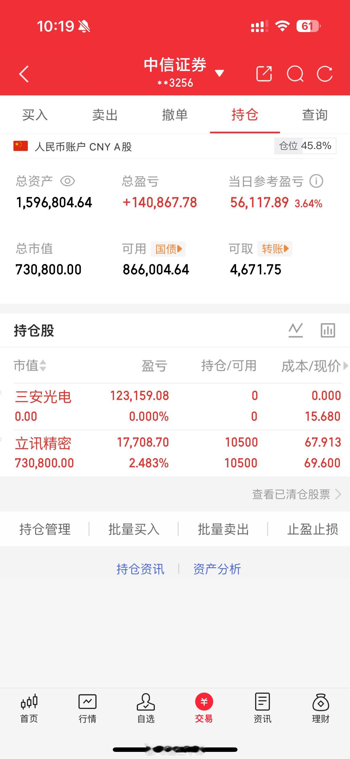 好了，三安光电我选择落袋为安了，不贪心了，收到回复777，下一只三安光电已找到，