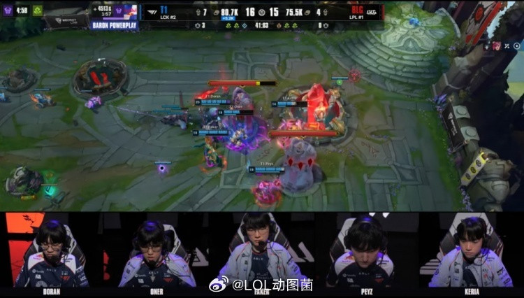 T1领先BLGPeyz烬情开轰Viper吉格斯爆弹难CBLG魂断大龙团T