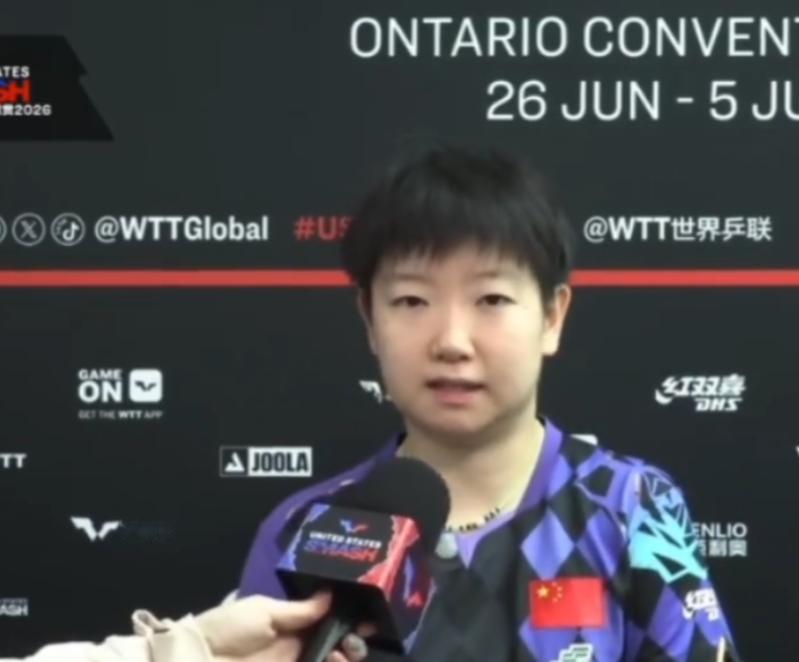 莎莎3-0淘汰梅谢芙，赛后高情商夸赞对手，值得所有人学习，记者问，恭喜莎莎