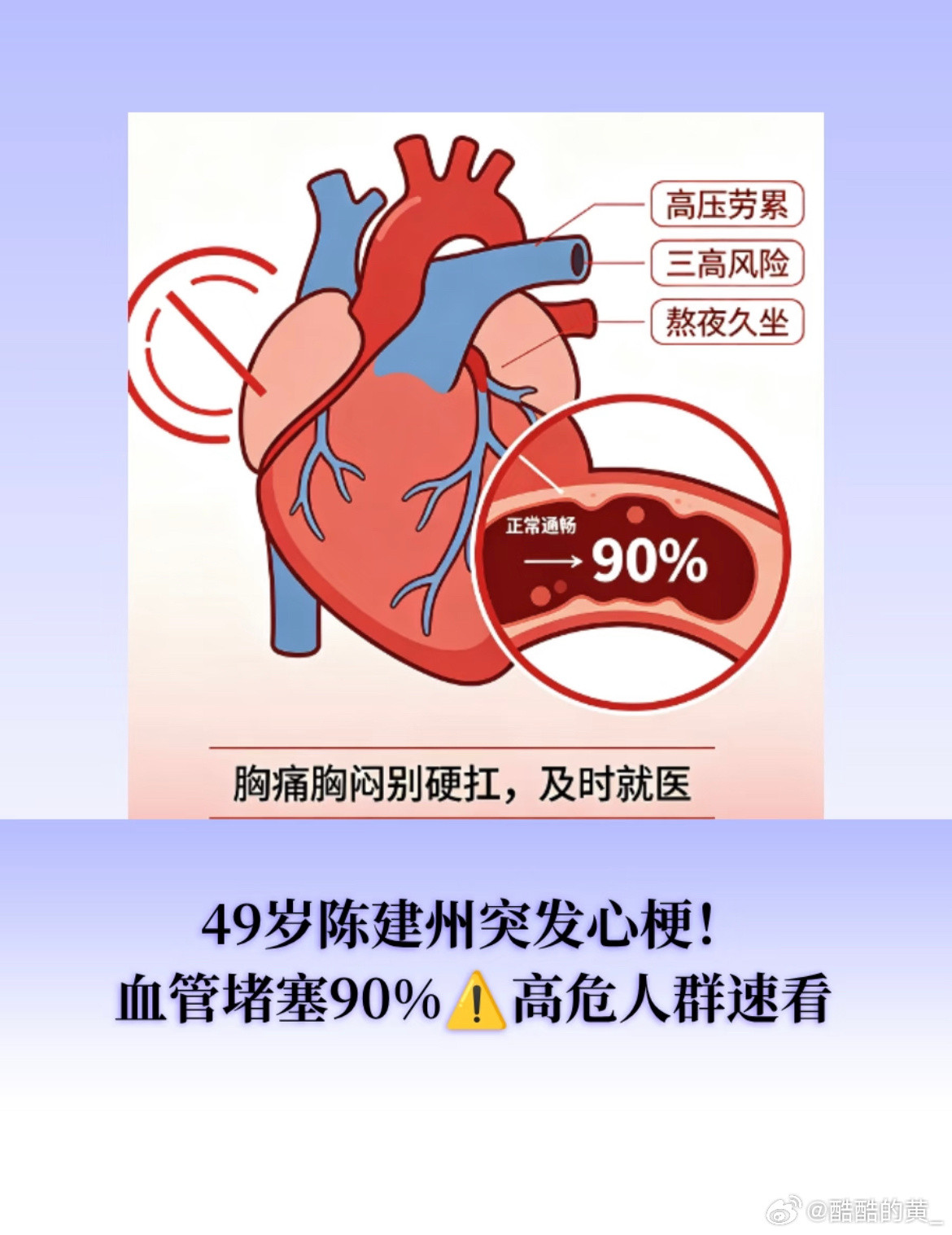 警惕心梗“伪装术”！这些误区分分钟危及生命陈建州心梗前误判健闻登顶计划近期49岁