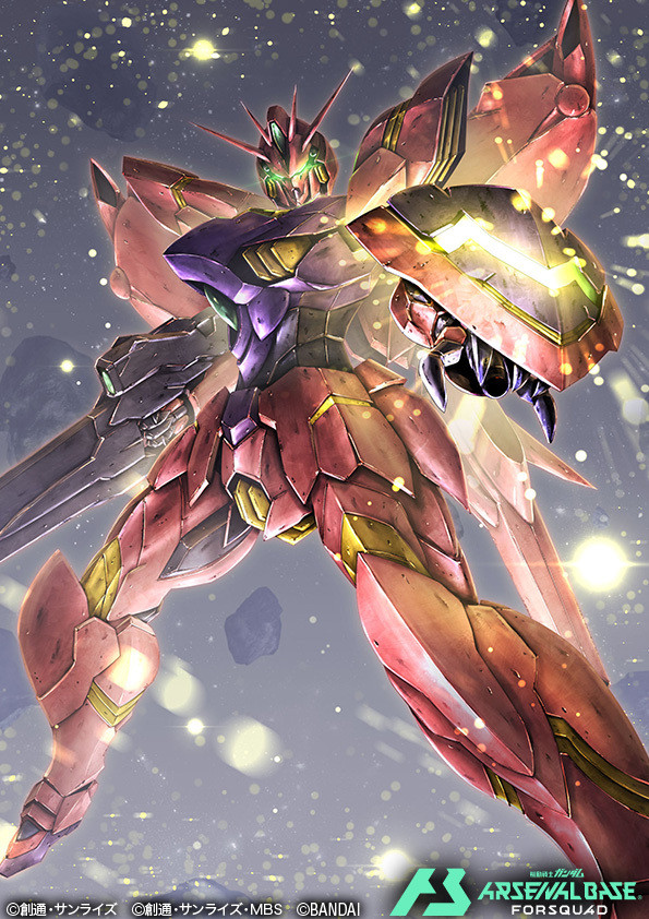 TAKA-F为街机卡游「机动战士高达ARSENALBASE」绘制的新卡：火星高