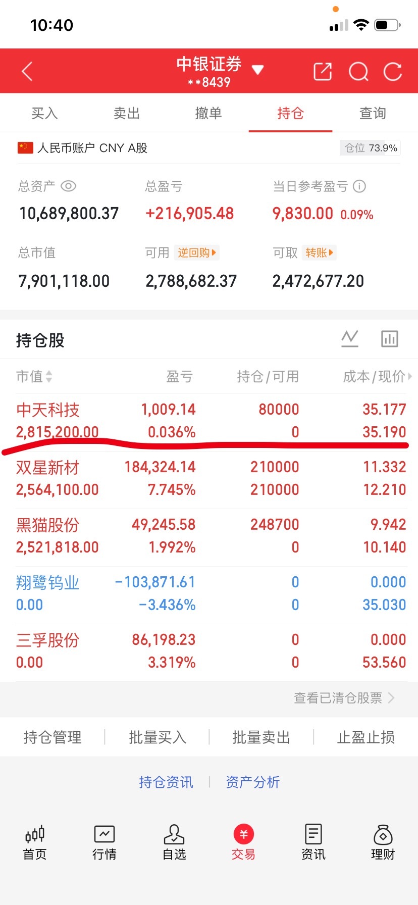 来啦，来啦！满仓君又又又又出手了！这次出手的是光模块这边的中天！大家理性观看！收到点👍回复178​