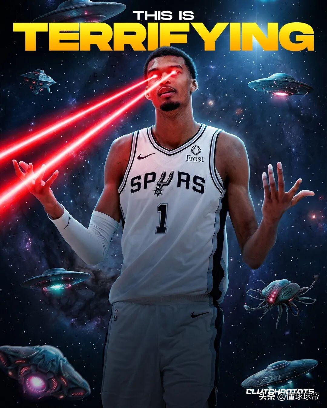 马刺的祖上真的是太不富裕了，22岁的文班亚马又打破马刺队史5项记录！在今天马