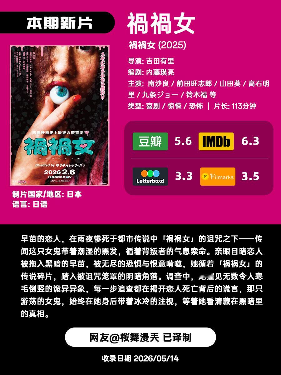 周五咯!这里是隔周的近期流媒上线恐怖/惊悚新片剧集提醒。有好几部关注度不低的新