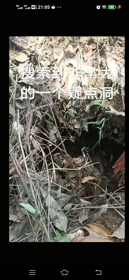 搜救队搜索到非常大的一个疑点洞，真的是犄角旮旯里都找了，第一次希望一个孩子是被拐