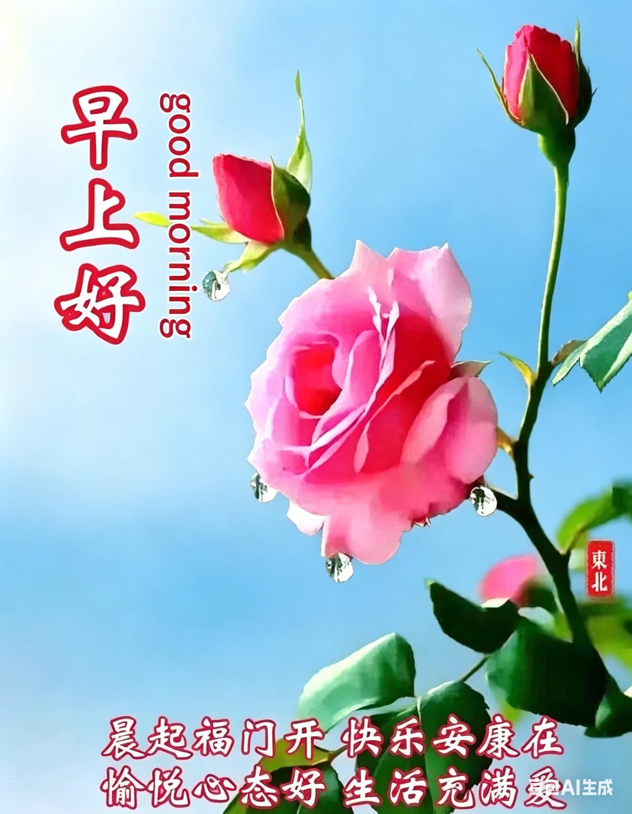 秋意渐柔，月华初藏，晨露寄暖，中秋在望，心纳吉庆，岁岁安康！🍂🌹?
