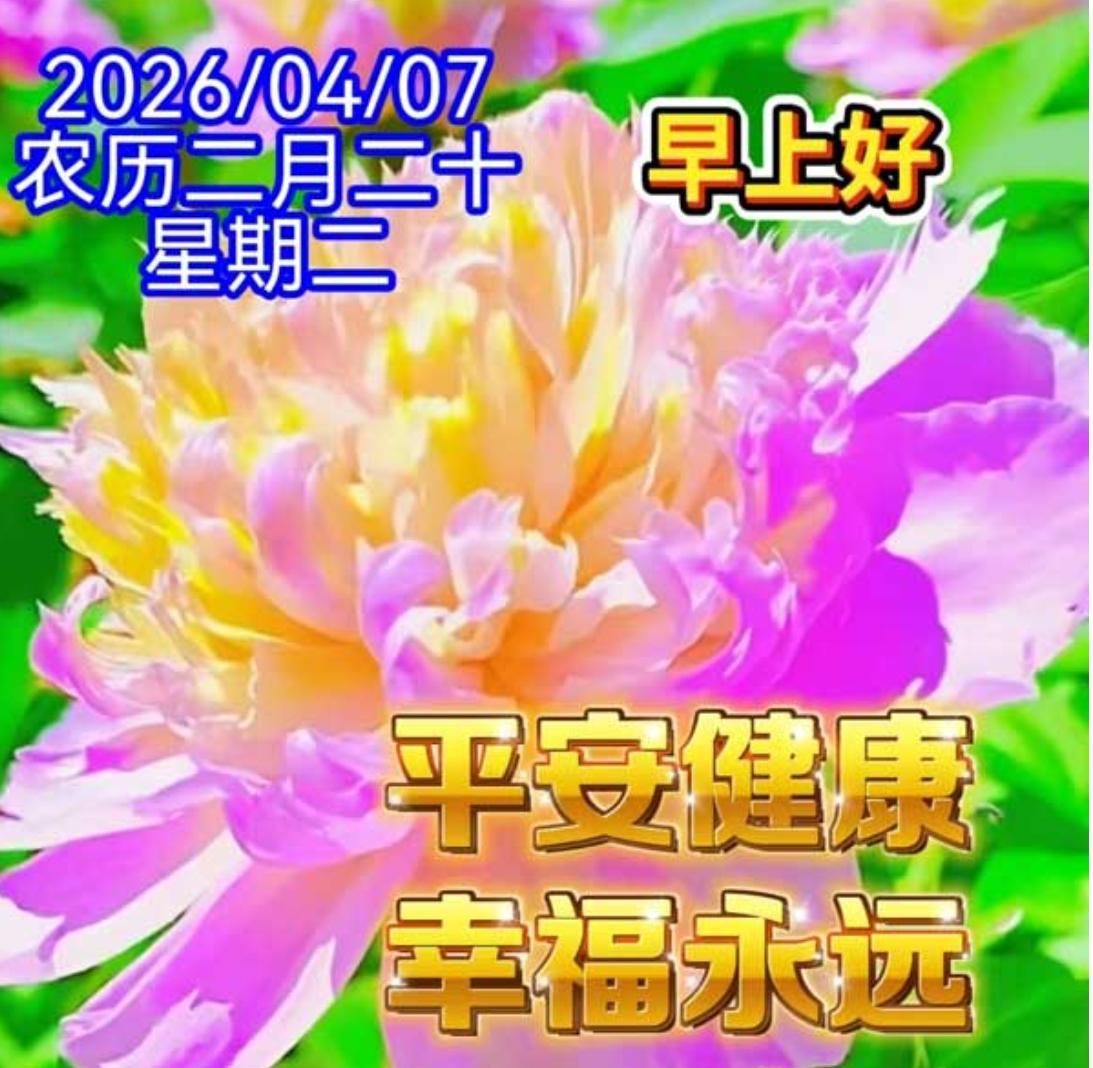 春日清晨问声安，相互祝福暖心间；海角天涯心相连，岁月静好时光美；一声问候