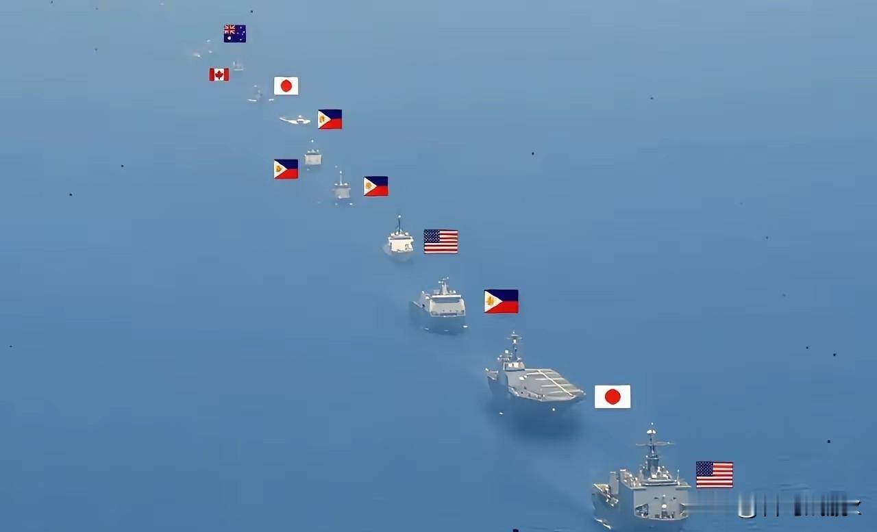 美、日、菲军演舰队总吨位9万吨，我们的军演舰队总吨位20万吨。最近海上挺热闹