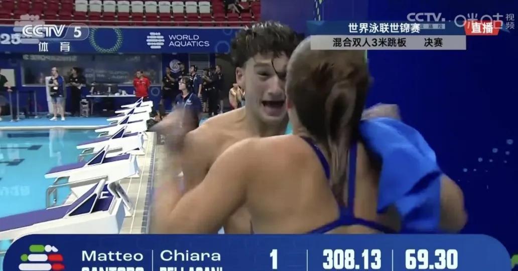致命一跳，痛失金银！程子龙/李亚杰梦碎混合3米板7月30日下午，世锦赛跳水第五
