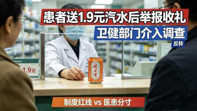 患者送1.9元汽水后举报药房人员收礼为了表扬这位患者的正义之举，应该召开表彰大