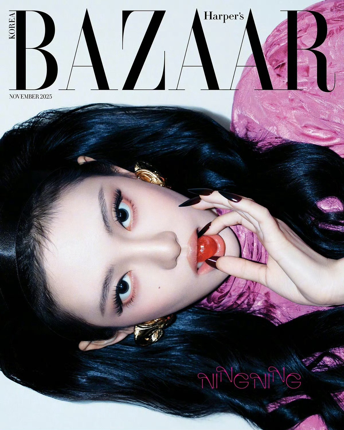 宁艺卓×GUCCI封面大赏Harper'sBazaarKoreaN