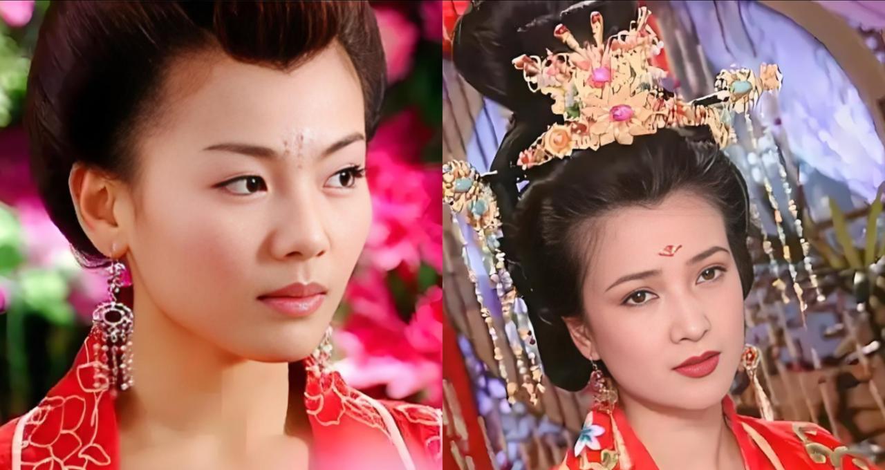 同样是演大周后，刘涛和何晴的差距，隔着一个时代的审美。刘涛版，妆容一丝不苟，头