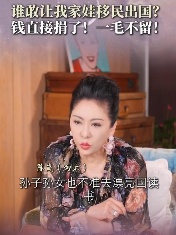 11月4日，向太Tiffany陈岚一条“怒怼美国移民”的视频直接冲