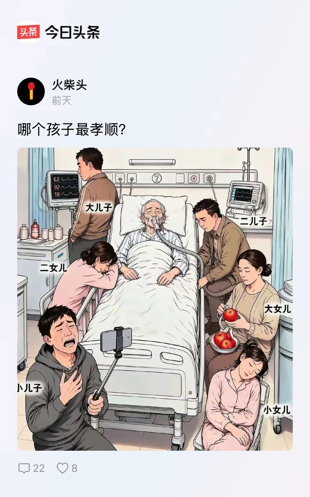 我觉得是大儿子​​​