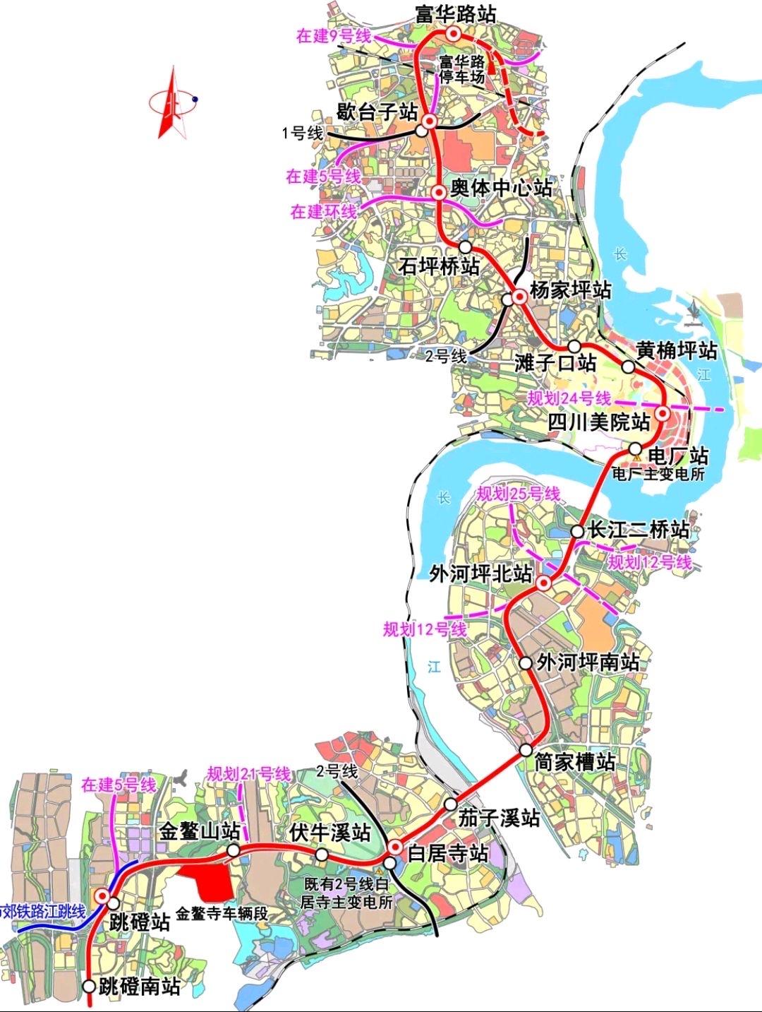 重庆18号线三期推进规划重庆轨道交通18号线三期目前处于前期规划阶段，计划从