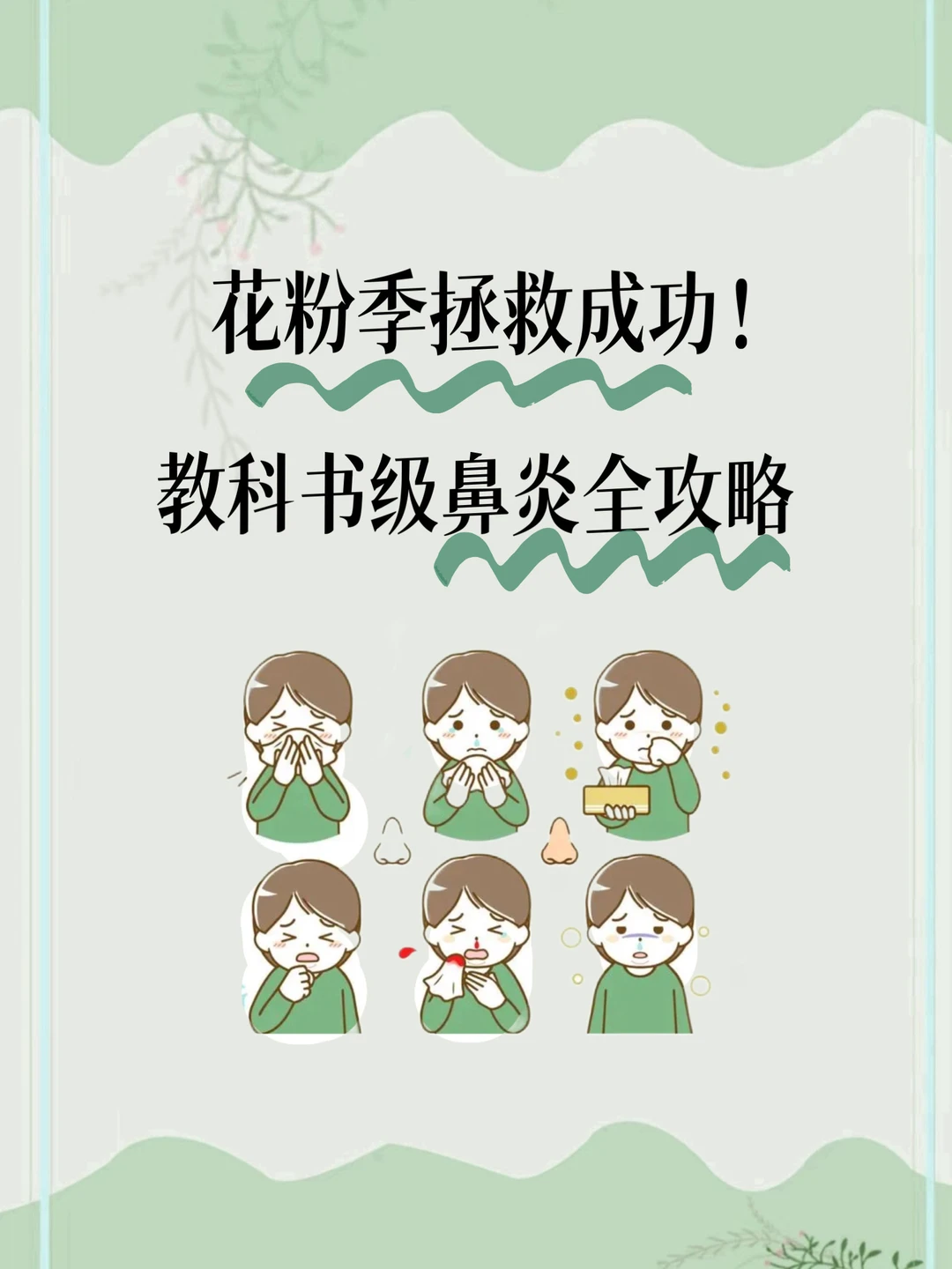 花粉季拯救成功！附教科书级鼻炎全攻略！