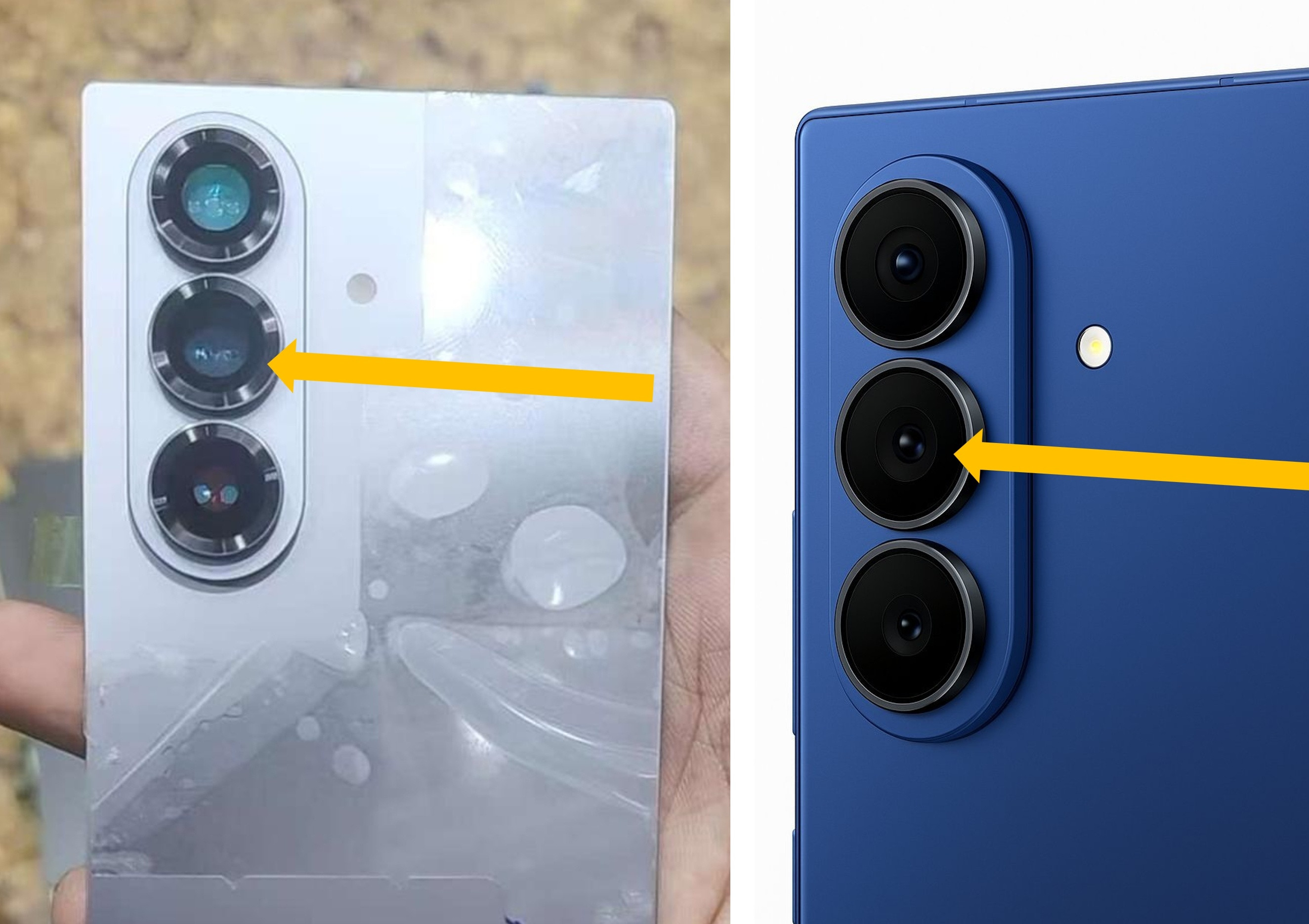 三星GalaxyZFold7早期工程版本设计和最终量产版设计，浪子回