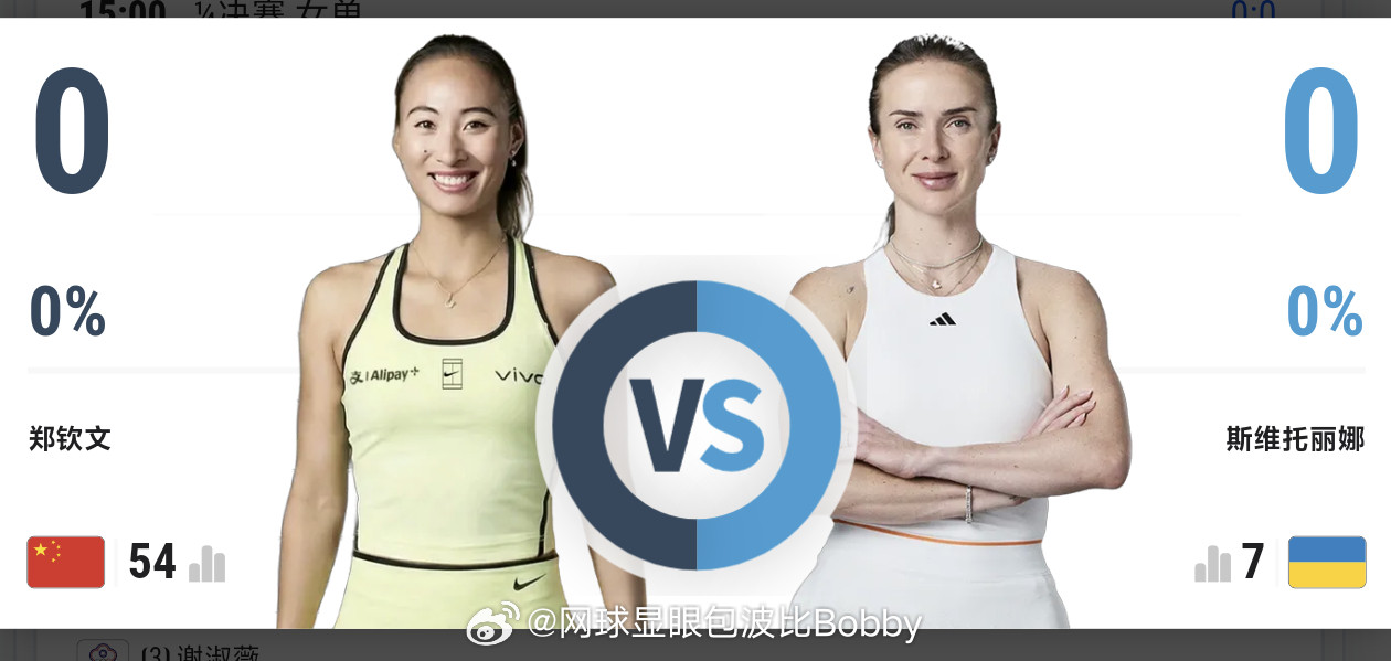 郑钦文1/4决赛赛程出炉⏰北京时间10月9日不早于15:00郑钦文vs斯维托丽娜