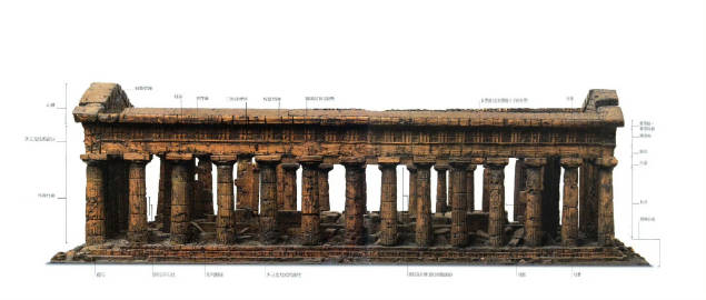 意大利那不勒斯以南Paestum的修建于公元前460–前450年的海神庙