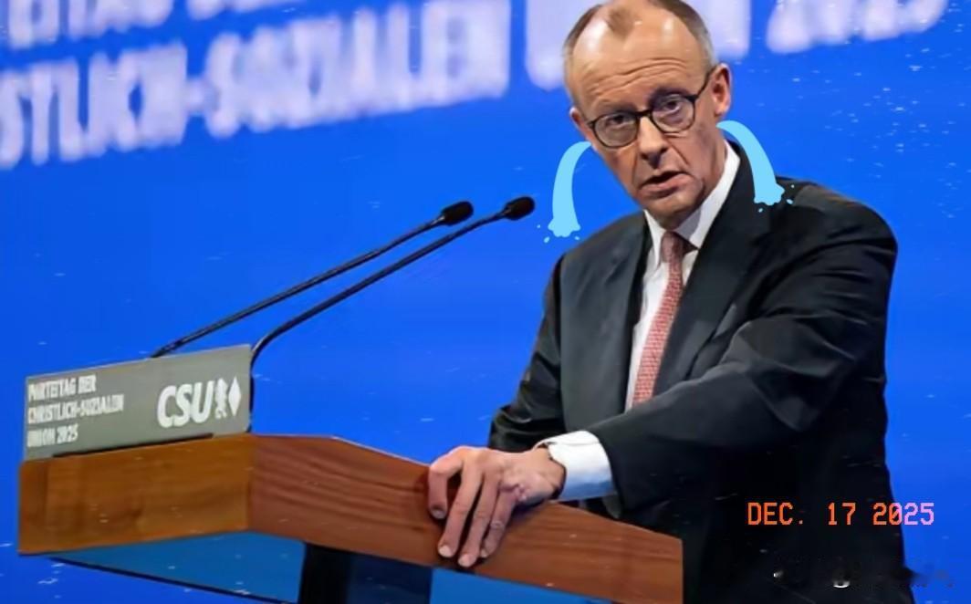 德国总理默茨近日在镜头前哽咽着对外表示:“有时候我早上醒过来，这一切只是做了一场