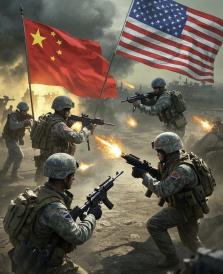 美国到底会不会向中国开战呢？这么说吧，美国100%想开战，因为中国已经对美国霸权