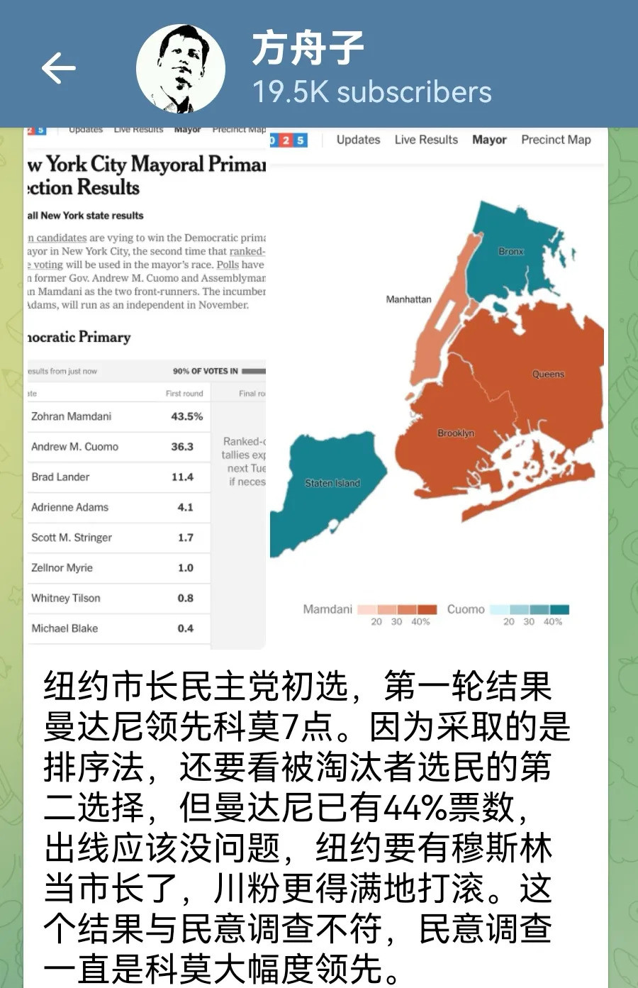 纽约要变天？穆斯林市长要来了！啥？纽约市长选举爆冷门！之