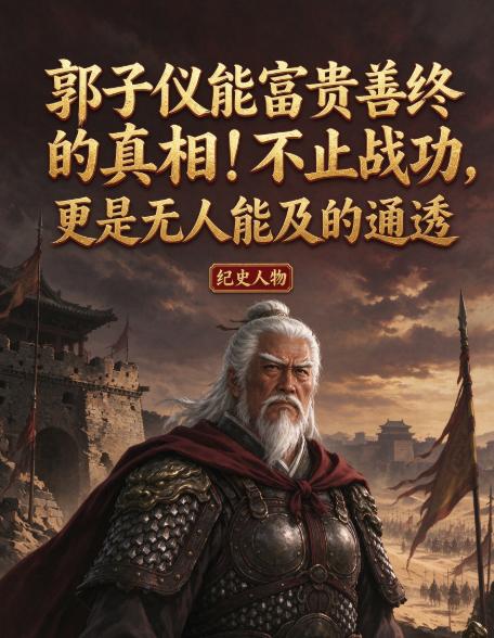 历史上立下盖世大功的名将，大多逃不过兔死狗烹。唯独郭子仪，平定安史之乱、再造大