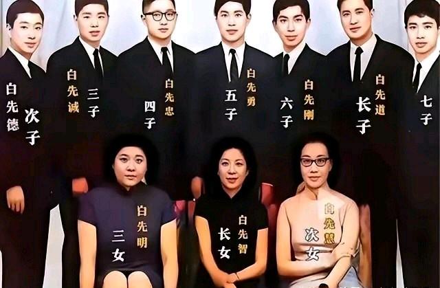 白崇禧与马佩章夫妇育有十个儿女，人丁颇为兴旺。七个儿子个个俊朗，三个女儿皆生得貌