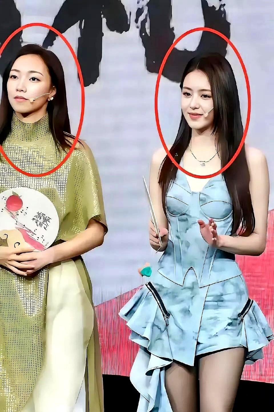 如果不是看了《长安的荔枝》，单从外形来看，很难想象左边的是女主那尔那茜。右边