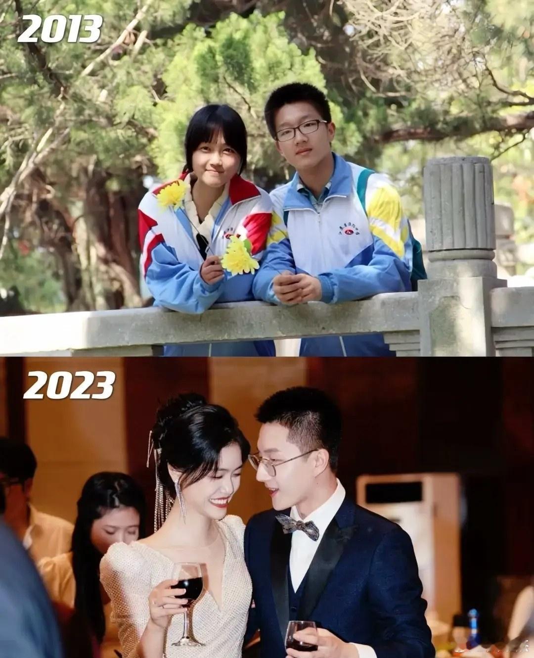 这十年，男生变化不大嘛，一眼能认出来，女生十八变。