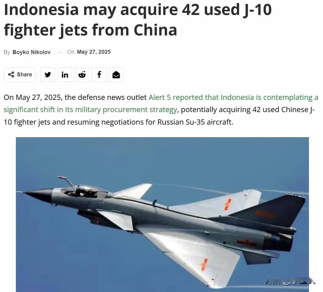 厉害了！真敢毁约法国阵风？曝中国歼10战机成国际抢手货，二手歼10也要订购42架
