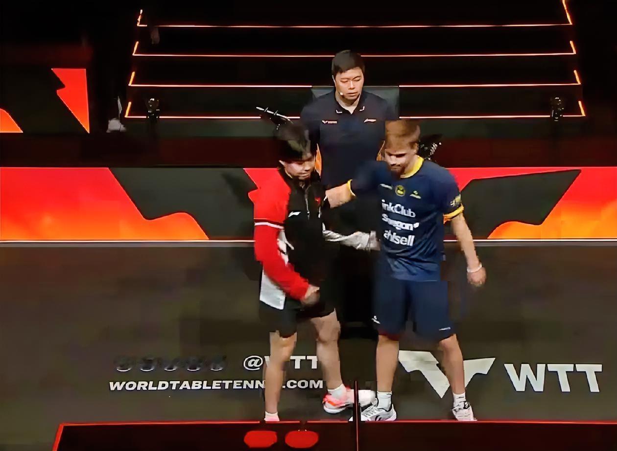 随着王楚钦退赛，国乒男队总决赛奖金排名如下1、王楚钦：31500美元，约22