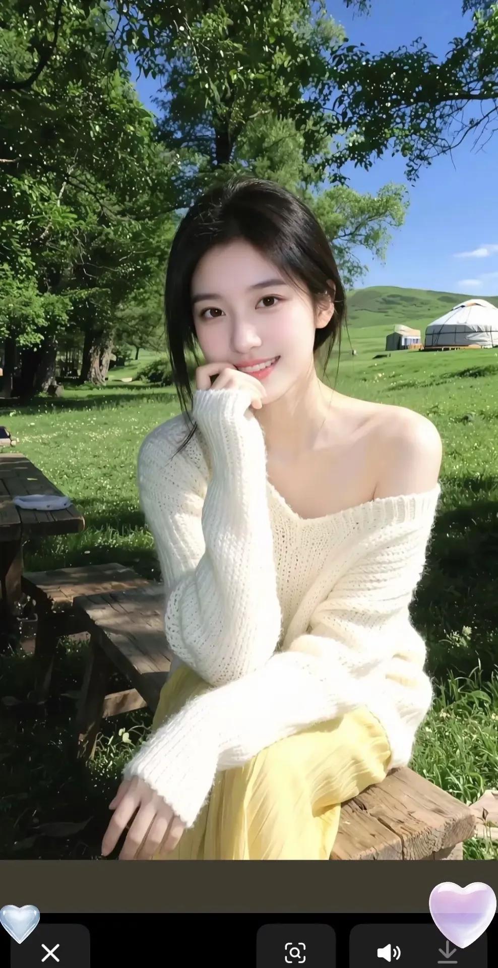 在绿意盎然的草原上，享受阳光与微笑的美好时光。治愈系草原风光草原氛围感照草原