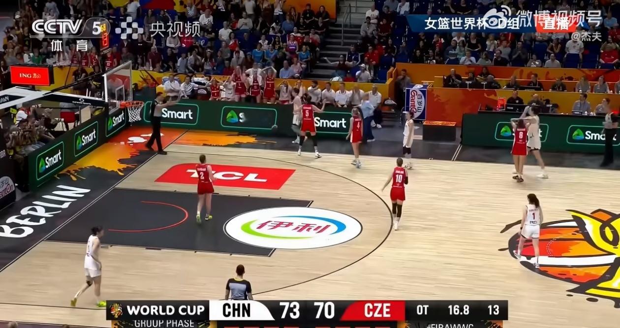 9月6日，德国柏林举办的2026国际篮联女篮世界杯D组小组赛第二轮，中国女篮74