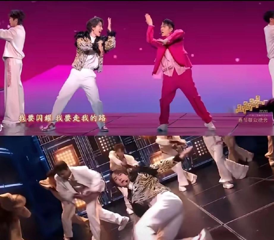 春晚双王同框舞台杀疯了！郭富城和王一博强强对决，两代舞王炸翻全场！有人觉得郭富城