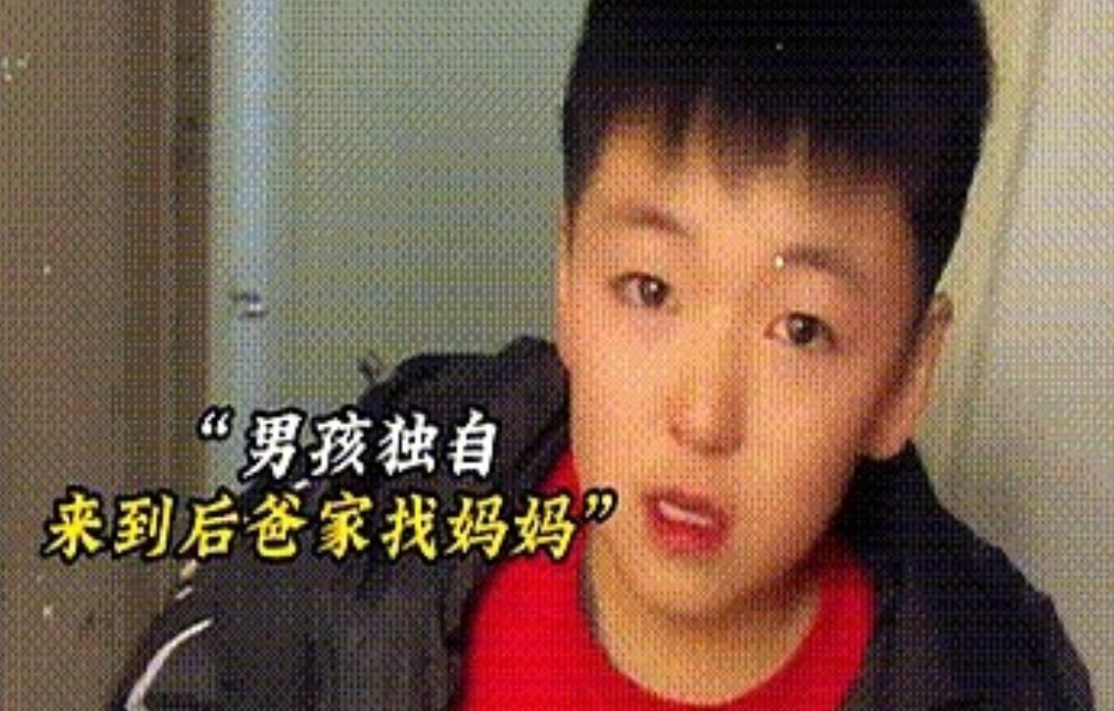 男孩父母离婚，跟着爸爸生活，母亲已经二婚，男孩想妈妈，胆怯的敲开后爸家房门:“我