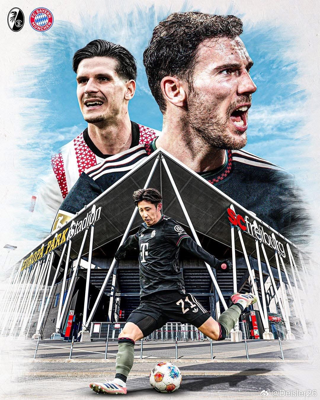 拜仁做客弗赖堡半场总结：1、诺伊尔别退役了，拜仁真不能没有你，绝对还是世界前三门