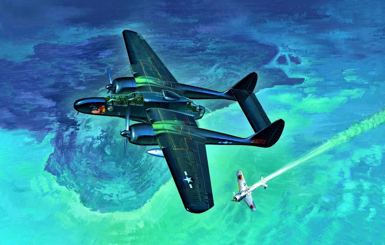 [呲牙笑]这里是二战时期一型飞机的彩绘图画，今天不问型号，不问国别，问点另类的—