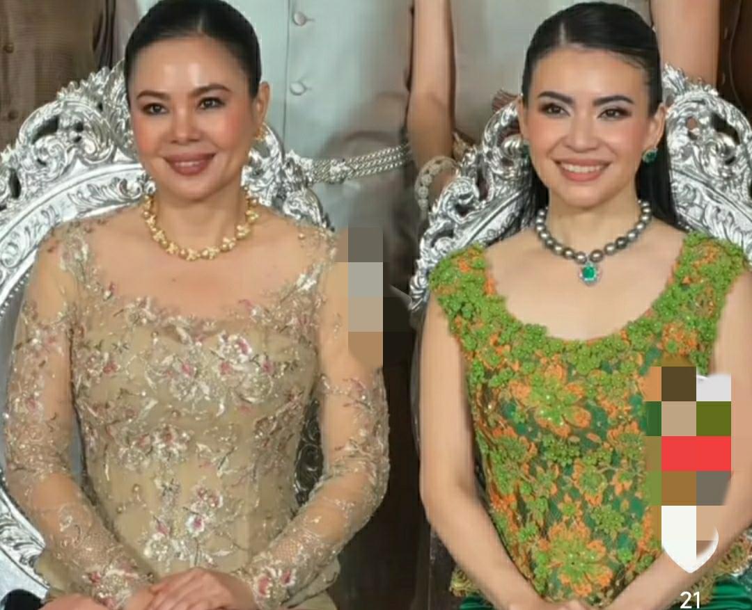 右边这个女人是洪森的三儿子洪玛尼的前妻，左边好像是洪森的侄女洪金玲，两个贵妇都打