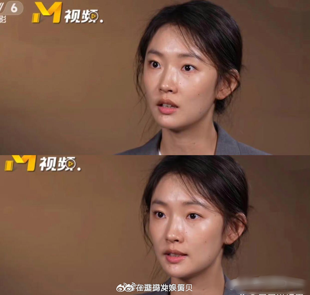 这才是老实的姑娘，人家说上央视得素颜，她就真的顶着个冒油光的大素脸去了……