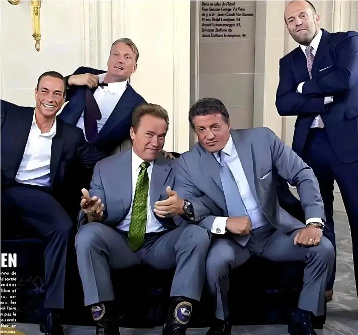 我就认识施瓦辛格，史泰龙，杰森斯坦森这三位，其他两人有认识的吗?