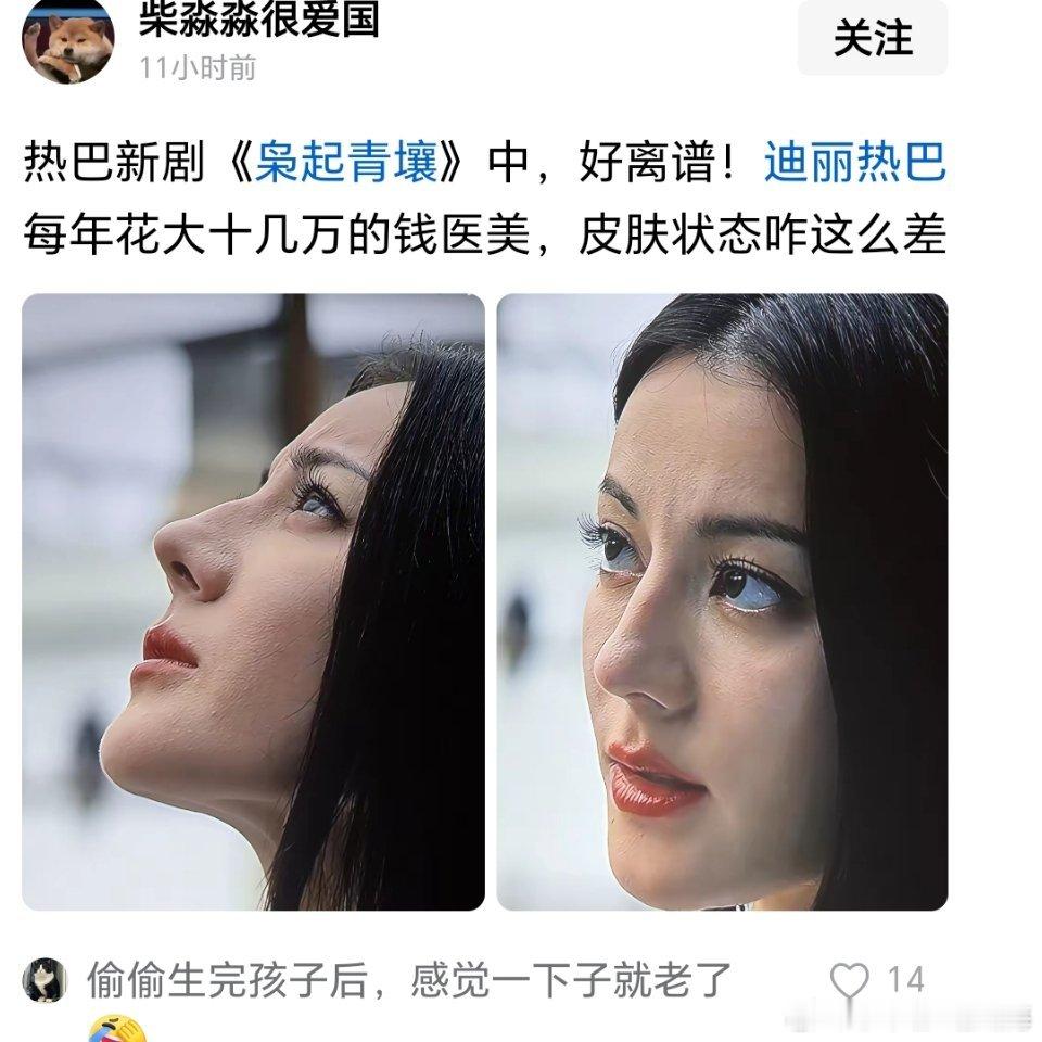 迪丽热巴《枭起青壤》皮肤状态被网友吐槽………好离谱不吐槽剧情了，改皮肤了。