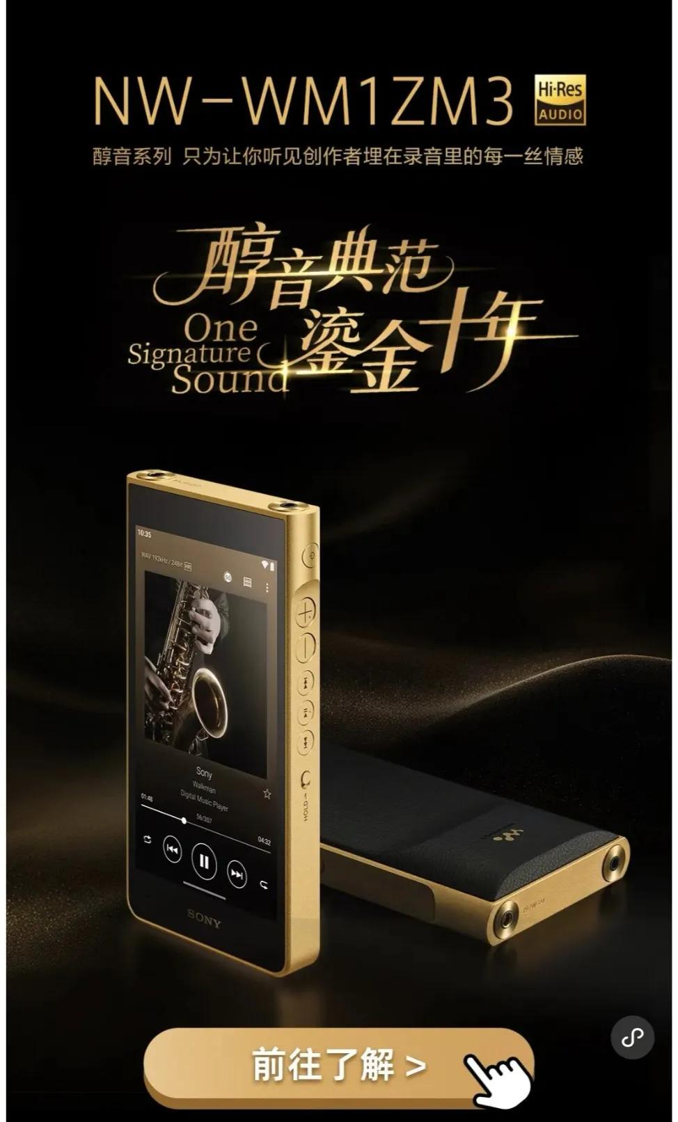 索尼的新一代金砖播放器WM1ZM3要上了，打算弄一个玩玩看！播放器索尼金砖