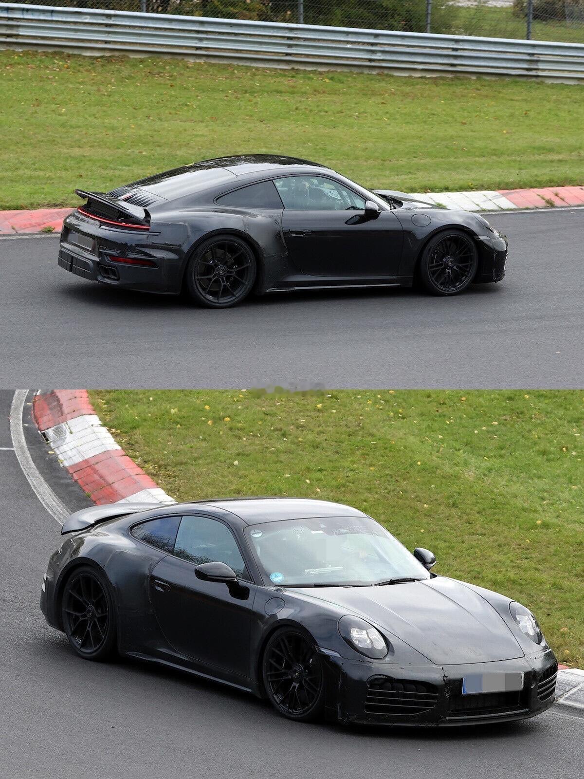 911涡轮也有低调版?无尾翼的猛兽，最近在纽北，一台特别的保时捷911测试车引起