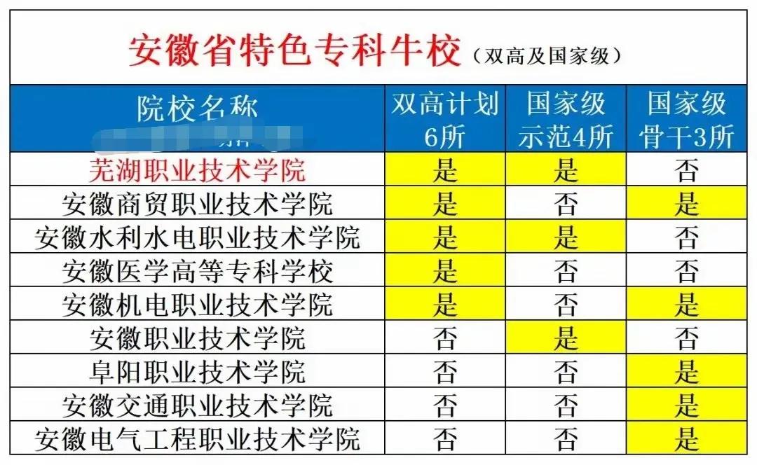 安徽有哪些牛的大专院校！如果考不上本科，选一个好的大专很重要，安徽有哪些好的