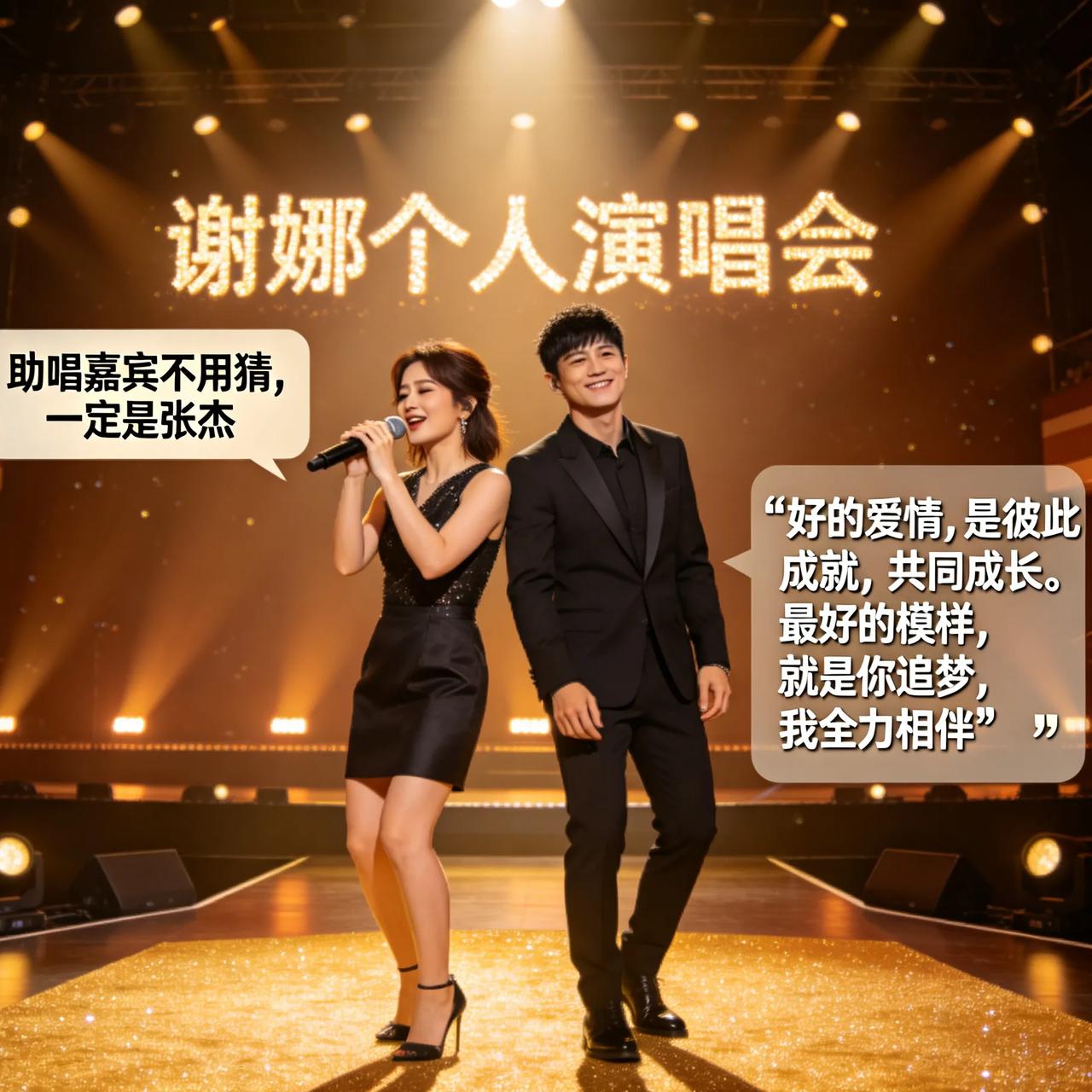 谢娜官宣个人演唱会！张杰一出手，全场都稳了谢娜终于官宣开个人演唱会了，消息