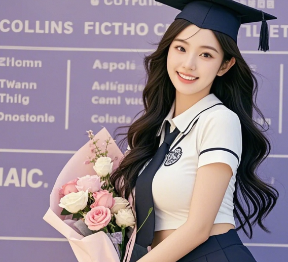 女神学姐的毕业穿搭，这身学士服够不够惊艳
