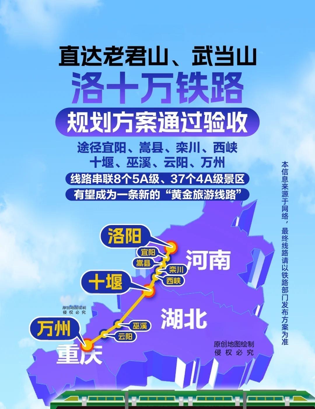 洛十万高铁规划洛十万铁路（洛阳至十堰至万州铁路）是一条连接河南、湖北、重庆三