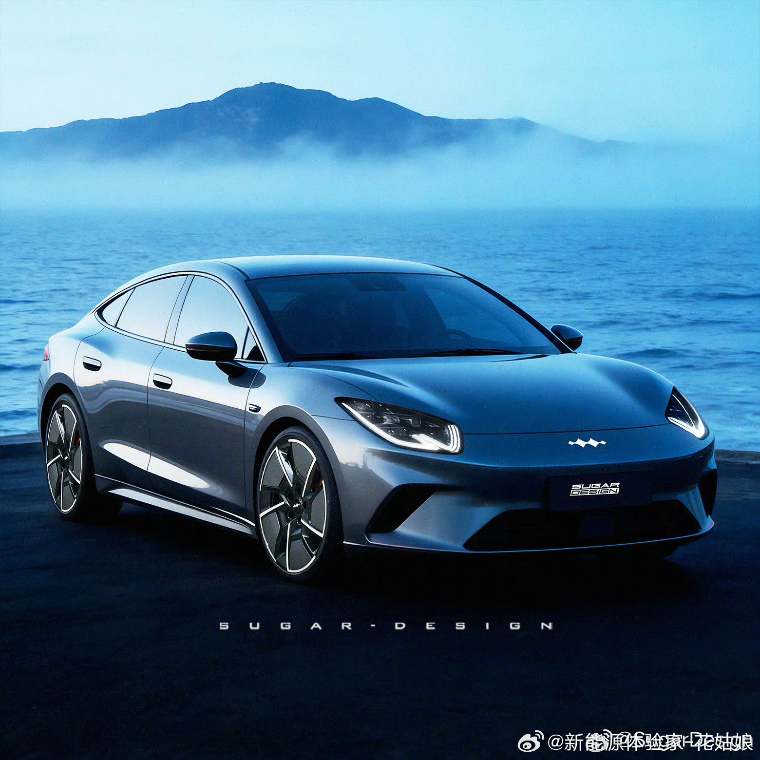 溜背轿跑造型+贯穿式尾灯，运动感拉满！前脸犀利灯组+低趴姿态，气场直接拉满，这颜